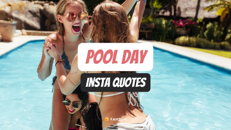 Pool Day Quotes for Instagram